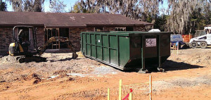 CS roll-off container for construction and renovation projects