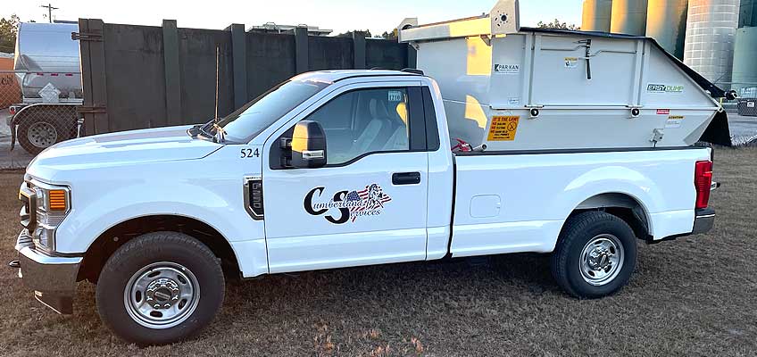 Cumberland Services mini refuse hauler.